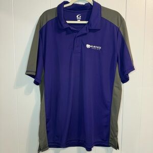 K State Rowing Collared Polo Shirt Purple and Gray Men's Shirt XL